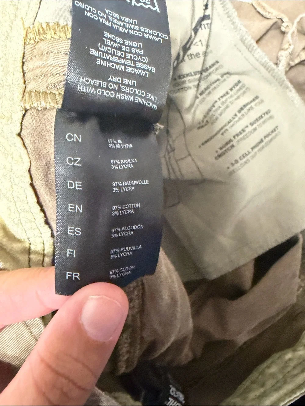 Kuhl Men's Rydr pants dark khaki vintage patina dye 36x32